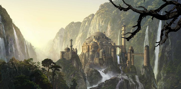 Fantasy Matte Painting by MartaNael1 500x201 50 Visually Delicious Landscape and Scenery Artworks