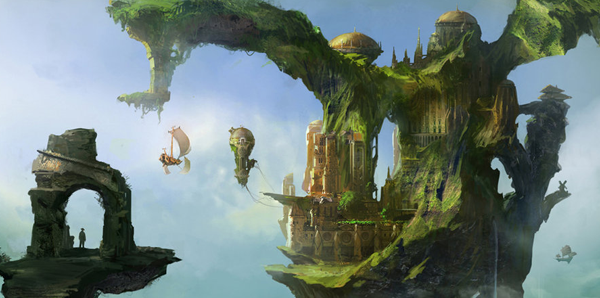 floating palace by jonone1 500x352 50 Visually Delicious Landscape and Scenery Artworks