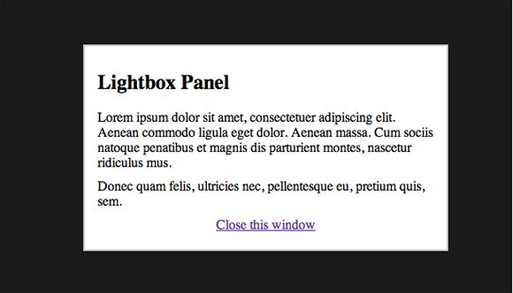 An easy way to create light-box with jQuery & CSS