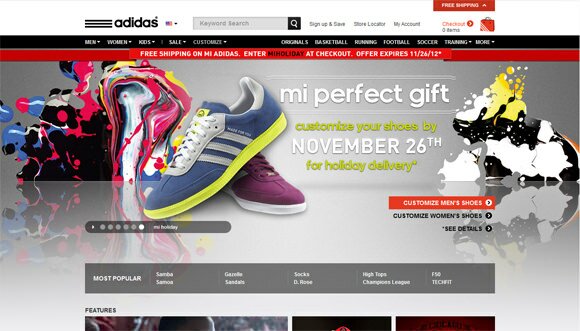 20家顶级品牌鞋电子商务网站设计