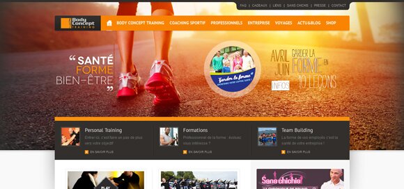 23励志橙色网站设计